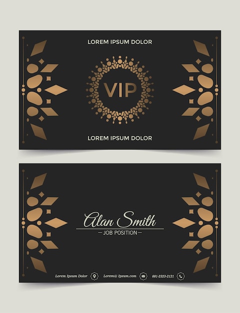 Luxury vip card design template