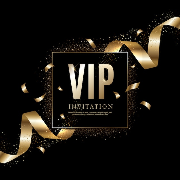Роскошные VIP-приглашения и фоны с купонами