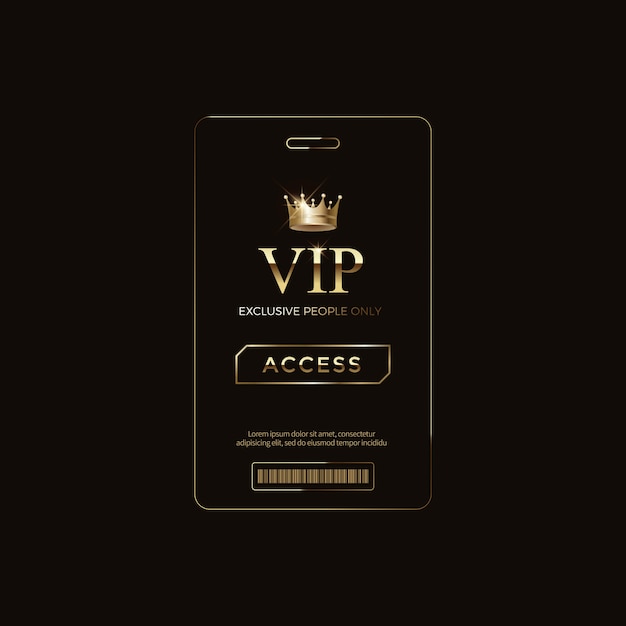 Luxury vip labels and objects