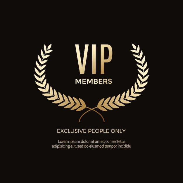 Luxury vip labels and objects