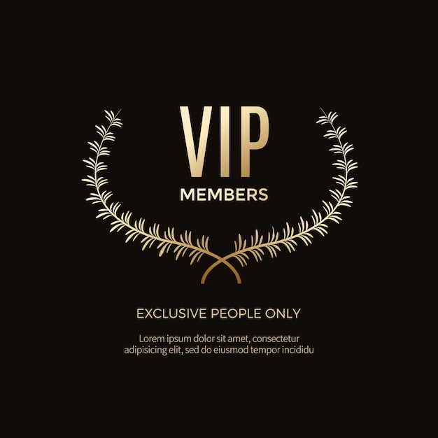 Luxury vip labels and objects