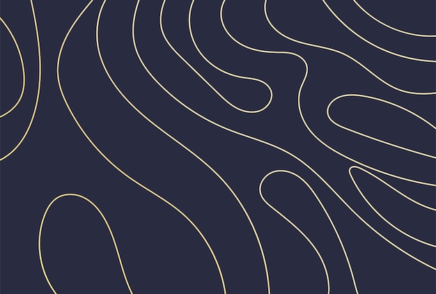 Vector luxury wavy golden lines