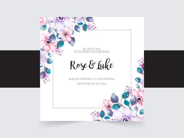 luxury wedding invitation card background with golden line art flower and botanical leaves