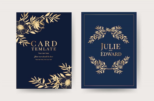 Luxury Wedding Invitation Cards Template