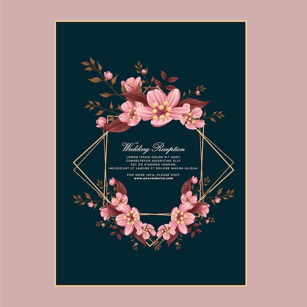 Luxury wedding invitation cardwedding invitation template