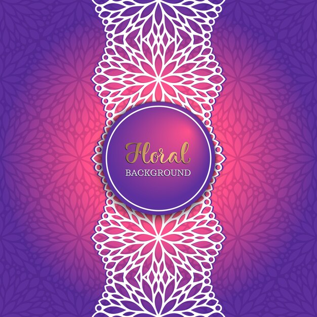 luxury wedding invitation with mandala