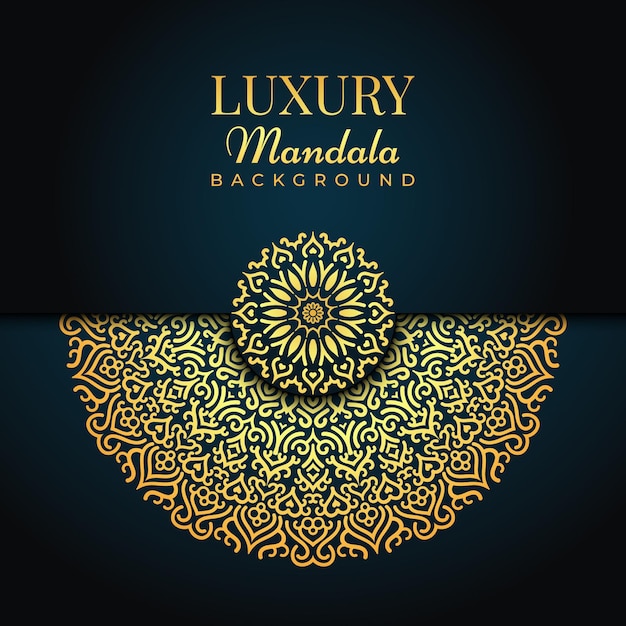 Vector luxury weeding decorative elegant mandala background design