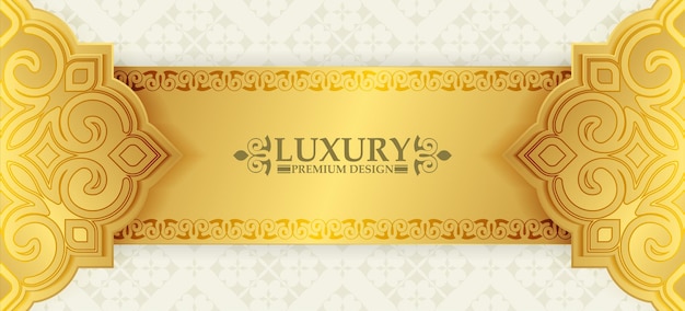 Vector luxury white mandala background concept