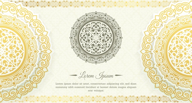 Luxury white mandala background concept