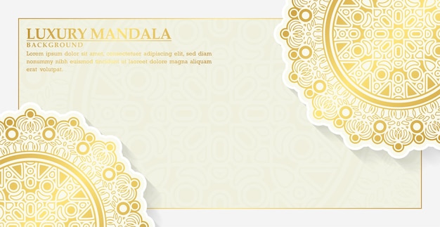 Luxury White mandala background concept