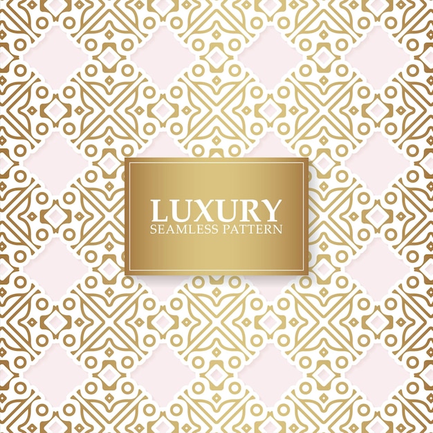 Luxury white ornament pattern design background