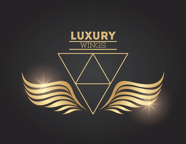 Emblema di ali di lusso