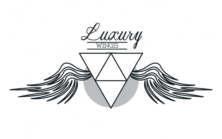 Vector luxury wings emblem