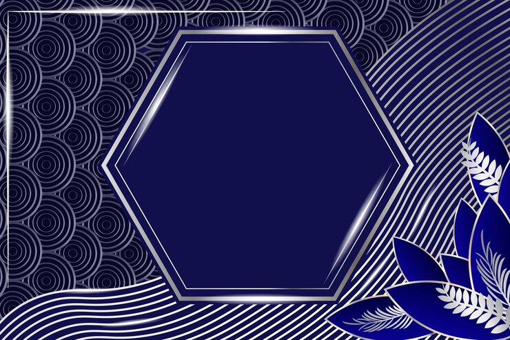 Luxury With Dark Blue Background