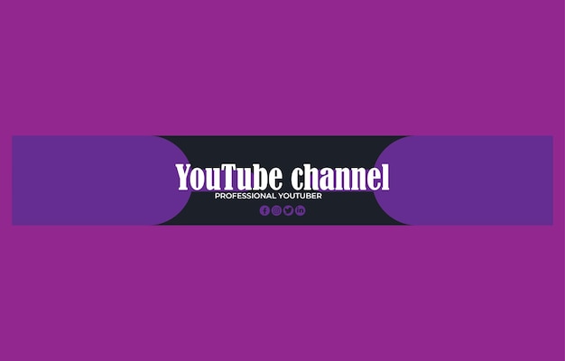 luxury youtube banner and cover design
