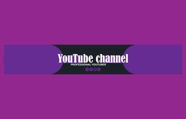 Vector luxury youtube banner and cover design