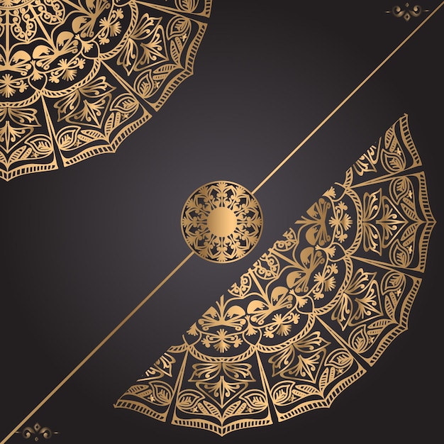 Luxxury ornamental mandala design background template