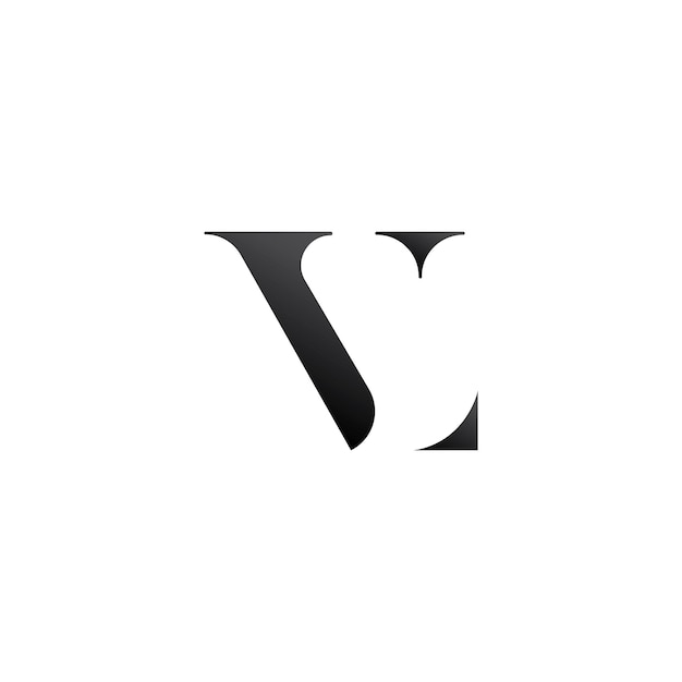 Lvまたはvlの文字のロゴデザイン