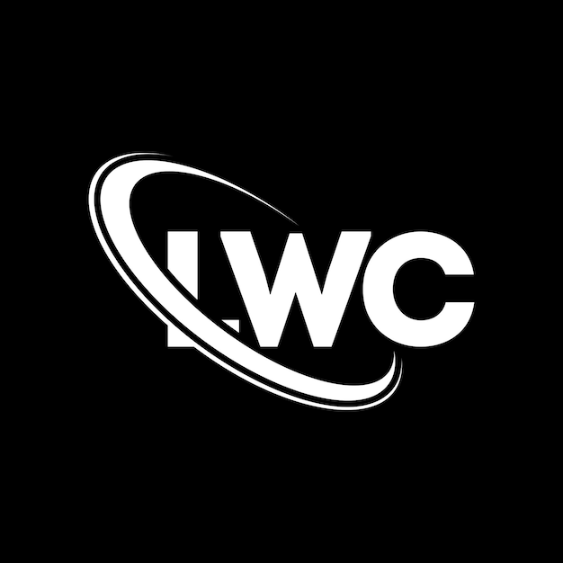 LWC логотип LWC буква LWC буква дизайн логотипа инициалы LWC логотипа, связанного с кругом и заглавными буквами монограмма логотипа LWC типография для технологического бизнеса и бренда недвижимости