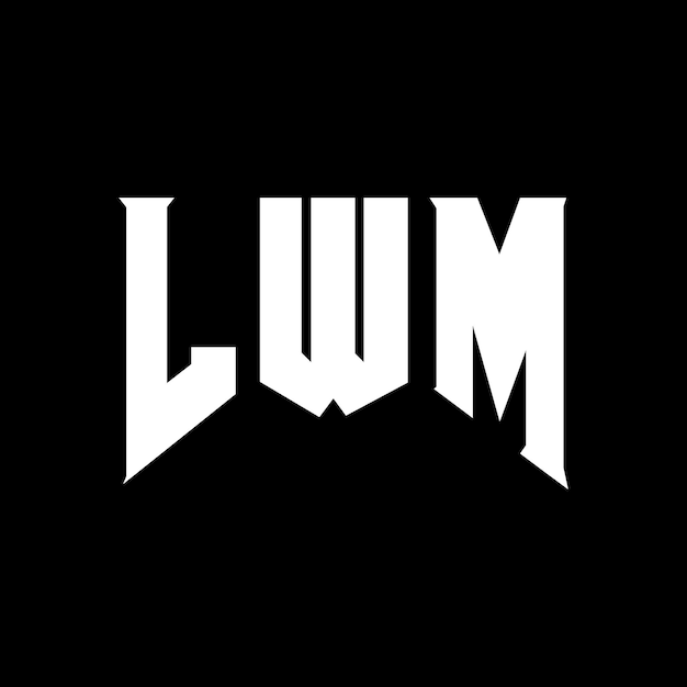 LWM letter logo design for technology company LWM logo design black and white color combination LWM logo LWM vector LWM design LWM icon LWM alphabet LWM typography logo design