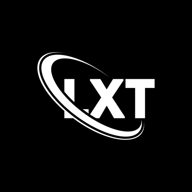 LXT logo LXT brief LXT letter logo ontwerp Initialen LXT logotype gekoppeld aan cirkel en hoofdletters monogram logotype LXT typografie voor technologiebedrijf en vastgoedmerk