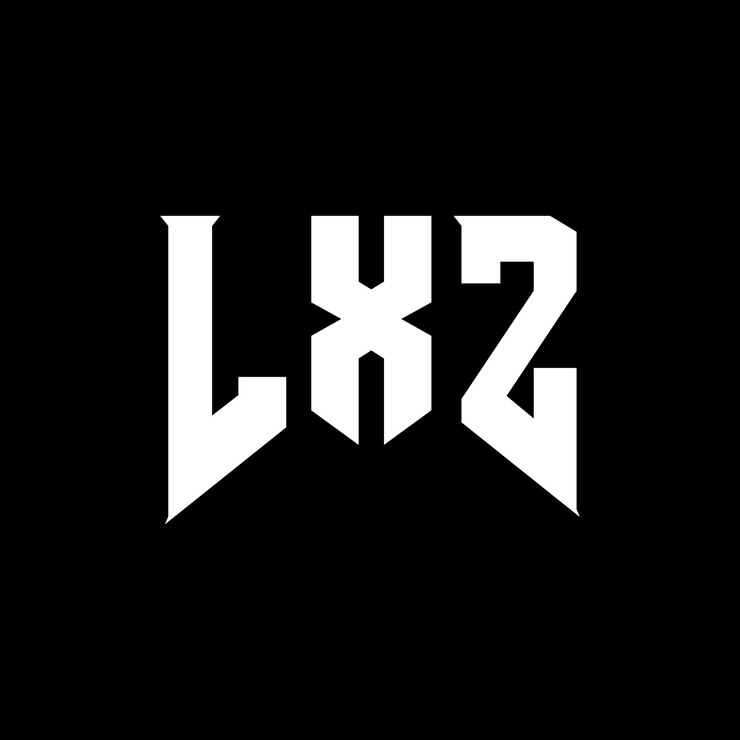 Vector lxz letter logo design for technology company lxz logo design black and white color combination lxz logo lxz vector lxz design lxz icon lxz alphabet lxz typography logo design