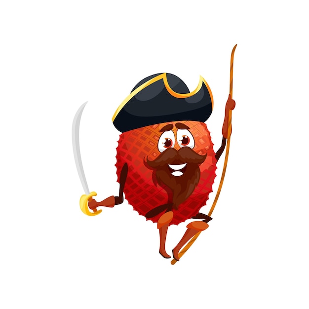 Emoticon corsaro pirata pirata litchi frutta
