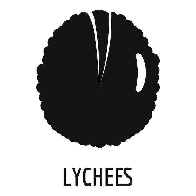 Lychee icon Simple illustration of lychee vector icon for web