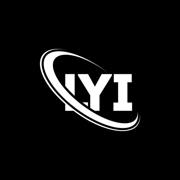 LYIのロゴ LYI文字 LYI字母 LYIロゴデザイン イニシャル LYI ロゴは円と大文字のモノグラムで結びついている LYIテクノロジービジネスと不動産ブランドのタイポグラフィ
