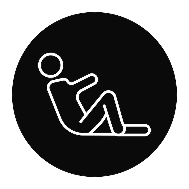 Vector lying down vector icon can be used for comfort iconset