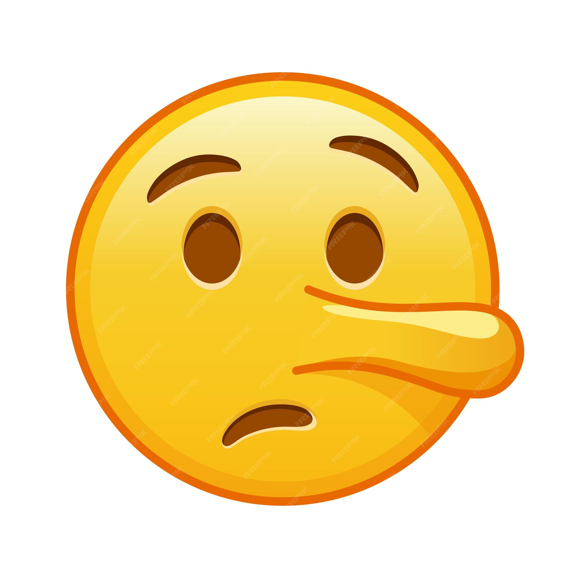 Lying Face Emoji - Emoji - Sticker