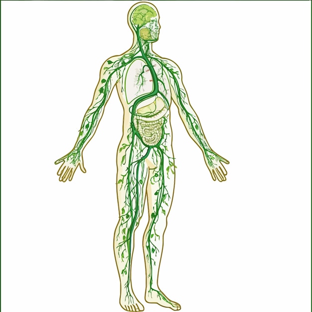 Vector lymphatic_system_vector_illustration