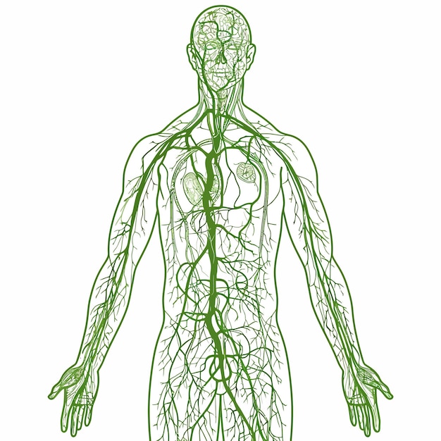 Vector lymphatic_system_vector_illustration