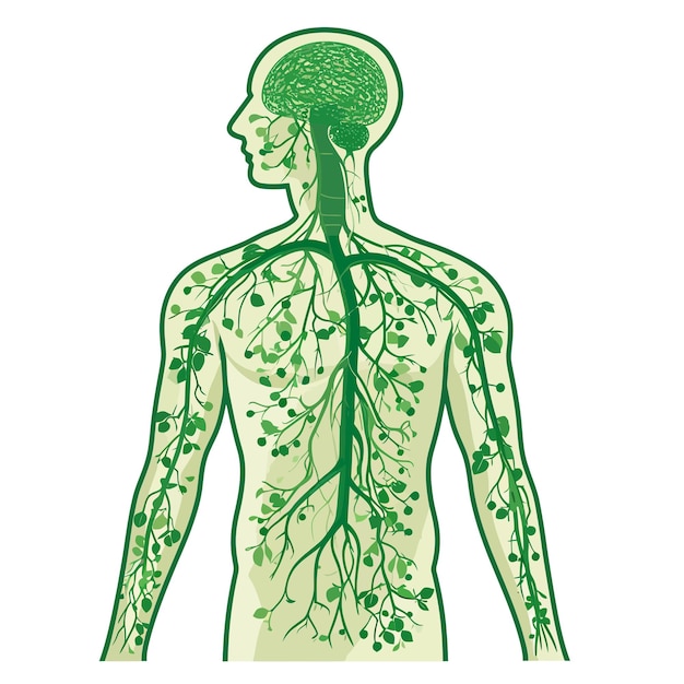 Vector lymphatic_system_vector_illustration