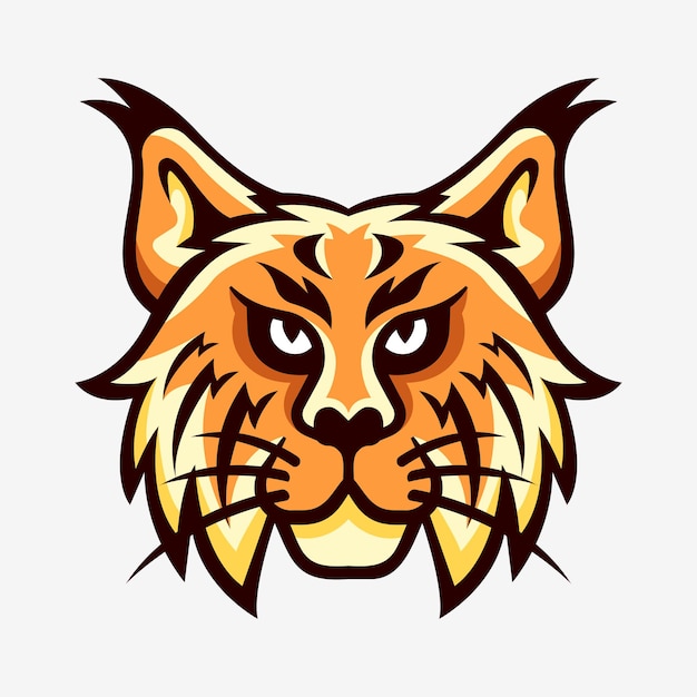 lynx head mascot sport logo