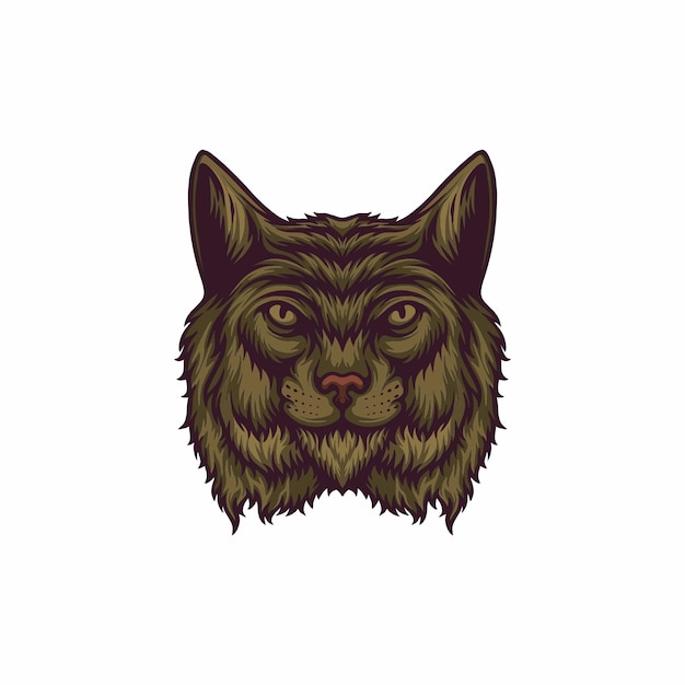 Lynx hoofd vectorillustratie