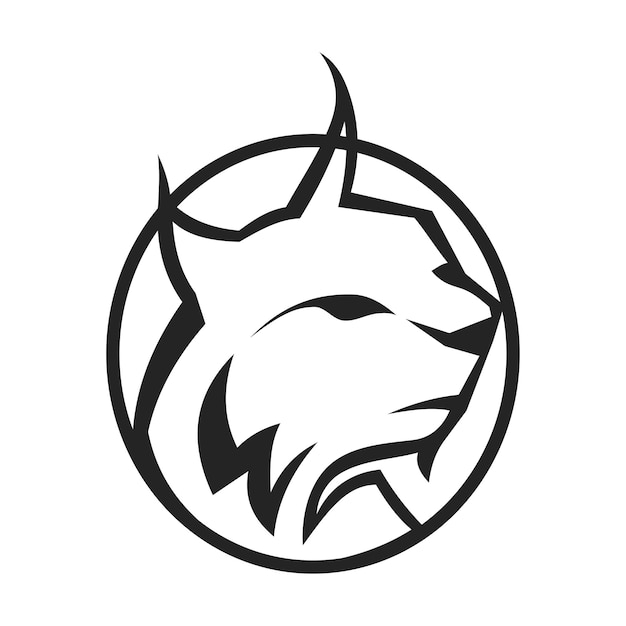 Lynx Logo template Isolated Brand Identity Icon Abstract Vector graphic