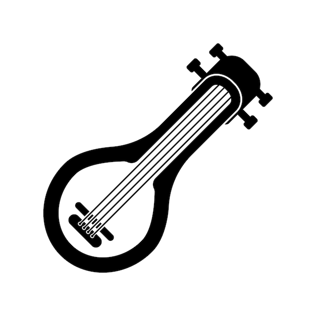 Vector lyre icon vector illustration design template