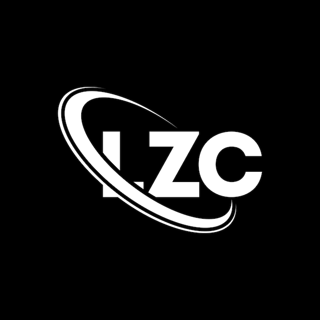 Vector lzc logo lzc brief lzc letter logo ontwerp initialen lzc logotype gekoppeld aan cirkel en hoofdletters monogram logotype lzc typografie voor technologiebedrijf en vastgoedmerk