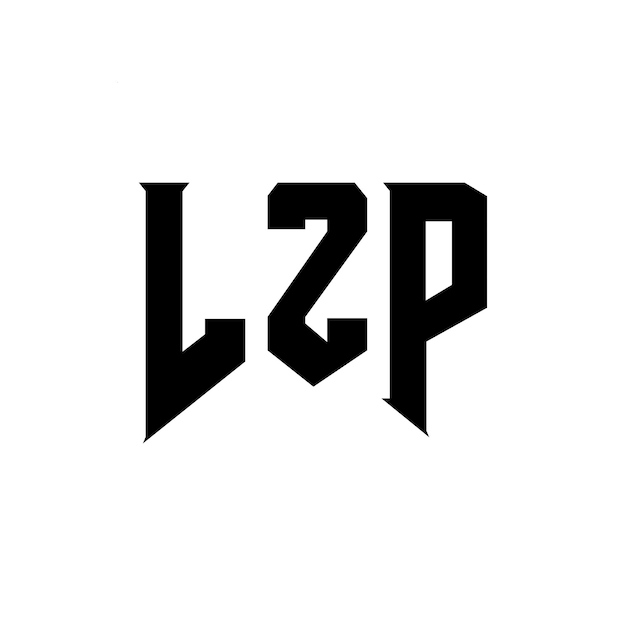 LZP letter logo ontwerp voor technologiebedrijf LZP logo ontwerp zwarte en witte kleurencombinatie LZP Logo LZP vector LZP ontwerp LZP icoon LZP alfabet LZP typografie logo ontwerp
