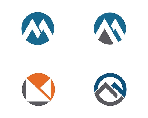 M brief Logo sjabloon Vector Icon