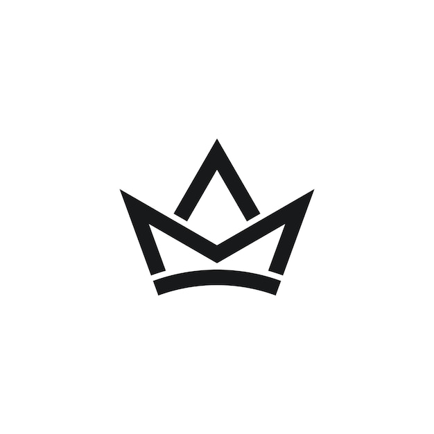 M kroon abstracte initialen brief monogram vector logo ontwerp