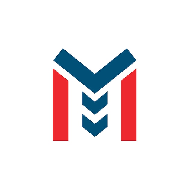 M 편지 건물 아이콘 벡터 컨셉 디자인 서식 파일
