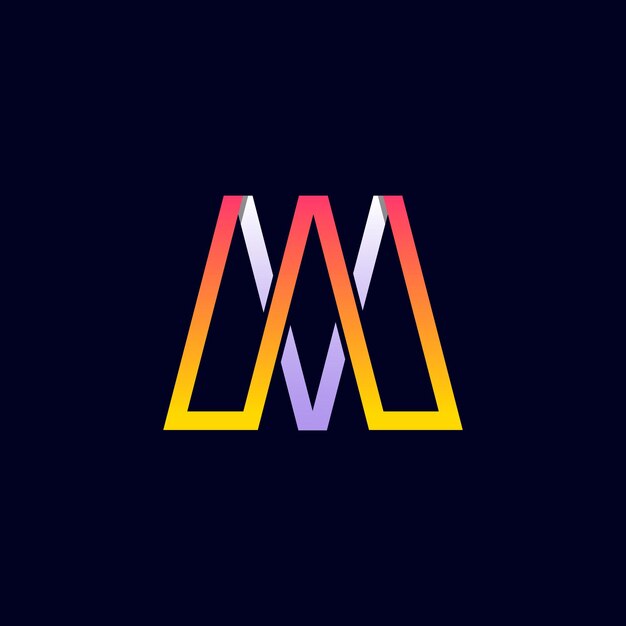 M Letter Icon Stylish and Creative Logo