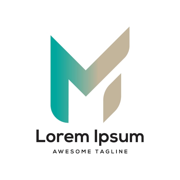 M Letter Logo Design Free Icon