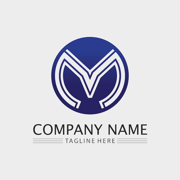 M letter logo design vector identity icon sign