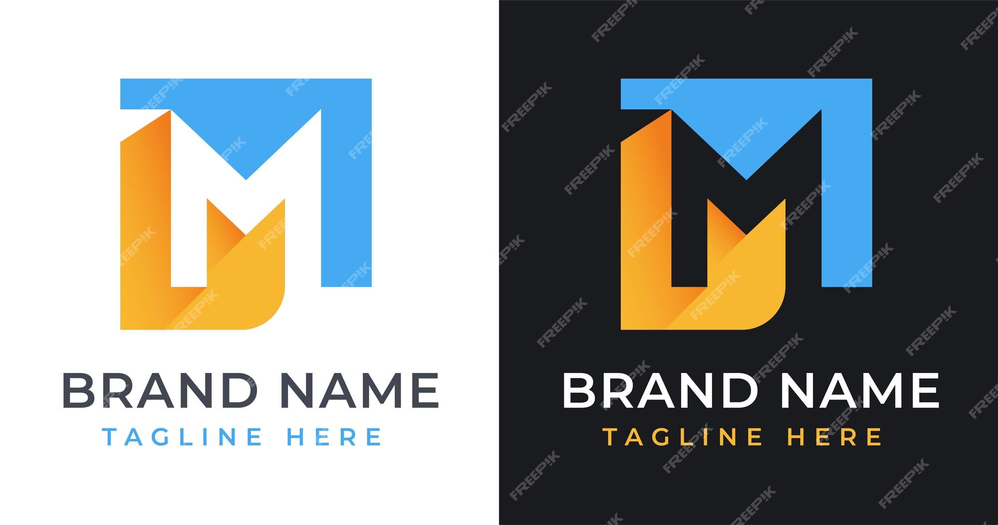 Letter M Logo Design in Bright Colors with Shattered Small blocks on white  background. 5038998 Vector Art at Vecteezy