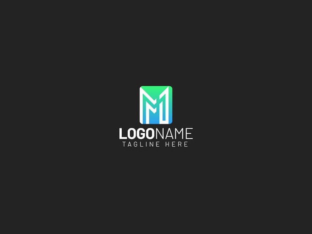 M lettera logo design