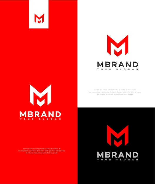 M letter logo icon brand identity sign m letter symbol template (template per il simbolo delle lettere m)