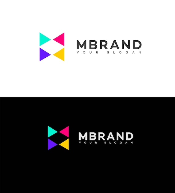 M 글자 로고 아이콘 브랜드 정체성 기호 M 글자 기호 템플릿